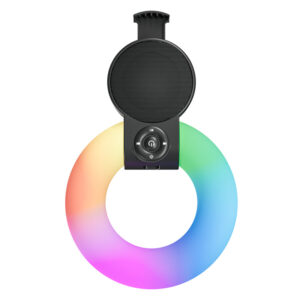 PL-4343 RGB Ring Light Hoparlör Telefon Tutuculu LED Işık Bluetooth Speaker
