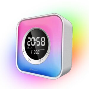 P10 Mini HiFi Bluetooth Hoparlör & Saat – RGB Işıklı, AUX / TF Kart Destekli
