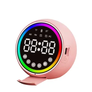 Dijital Masa Saati LED Ekranlı Alarm Saat Gece Lambalı Şarjlı Masaüstü Saat