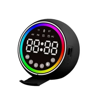 Dijital Masa Saati LED Ekranlı Alarm Saat Gece Lambalı Şarjlı Masaüstü Saat