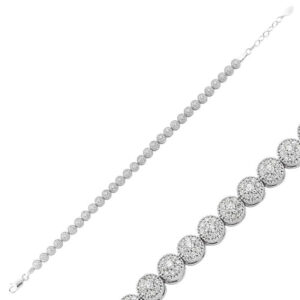 Gümüş Su Yolu Bayan Bileklik