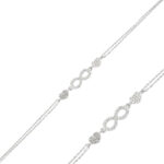 Gümüş Sonsuzluk Bayan Bileklik