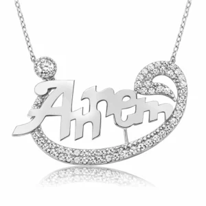 Gümüş Annem Vav Bayan Kolye