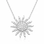 ​Gümüş Güneş Bayan Kolye