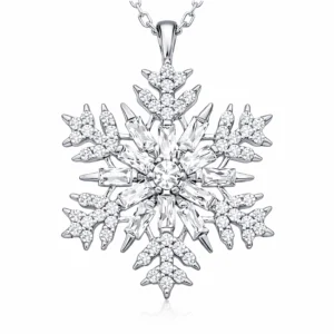 Gümüş Kar Tanesi Kolye