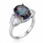 Gümüş Mistik Zirkon Taşlı Kadın Yüzük