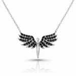 Gümüş Mikail Meleği Bayan Kolye