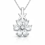 Gümüş Beyaz Sevgi Çiçeği Kadın Kolye