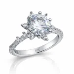 ​Gümüş Çiçek Desenli Kadın Yüzük