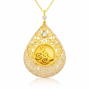 Gümüş Tuğra Bayan Kolye