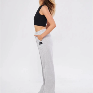 İki iplik Bol Paça Eşofman Pantalon - Gri