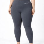 Kadın Yüksek Bel Toparlayıcı Likralı dalgıç Spor Tayt Esnek Battal Büyük Beden - Füme