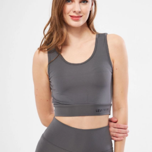 Kolsuz Dalgiç Baskılı Crop - Füme