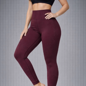 Nonofit Kadın Yüksek Bel Full Extra Toparlayıcı Likralı Ön Arka ve Bilek Desenli - Bordo