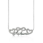 Gümüş Sonsuzluk Kalpli Aşkım Bayan Kolye