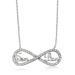 Gümüş Sen Ben Yazılı Sonsuzluk Bayan Kolye
