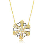 Gümüş Kar Tanesi Şans Bayan Kolye