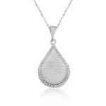 Gümüş Damla Ayetel Kürsi Bayan Kolye