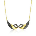 Gümüş Melek Kanadı Bayan Kolye