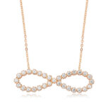 Gümüş Rose Sonsuzluk Bayan Kolye