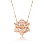 Gümüş Kar Tanesi Bayan Kolye