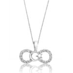 Gümüş Sonsuzluk Ay Yıldız Bayan Kolye