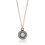 Gümüş Çiçek Bayan Kolye