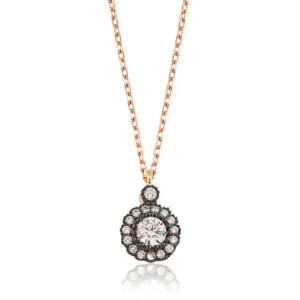 Gümüş Çiçek Bayan Kolye