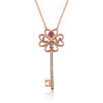 Gümüş Anahtar Bayan Kolye