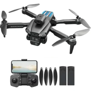 C18S FPV Drone HD Kameralı LED Işıklı Optik Akış Sensörlü 2 Bataryalı