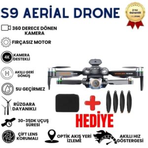 S9 Katlanabilir Drone 4K Kamera FPV Mini RC Uzaktan Kumandalı