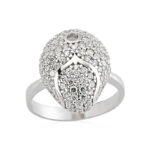 Gümüş Beyaz Taşlı Bayan Yüzük