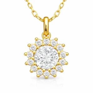 Gümüş Gold Minimal Yuvarlak Anturaj Kadın Kolye