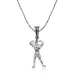 ​Gümüş Body Building Erkek Kolye