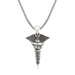 ​Gümüş Tıp Sembolü Kadüse Kolye