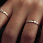Gümüş Kişiye Özel İsim Yazılabilen Bayan Yüzük