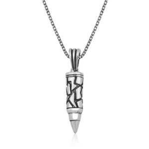 Gümüş Kurşun Erkek Kolye