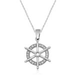 Gümüş Gemi Dümeni Kolye