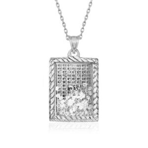 Gümüş Esma’ül Hüsna Yazılı Kolye