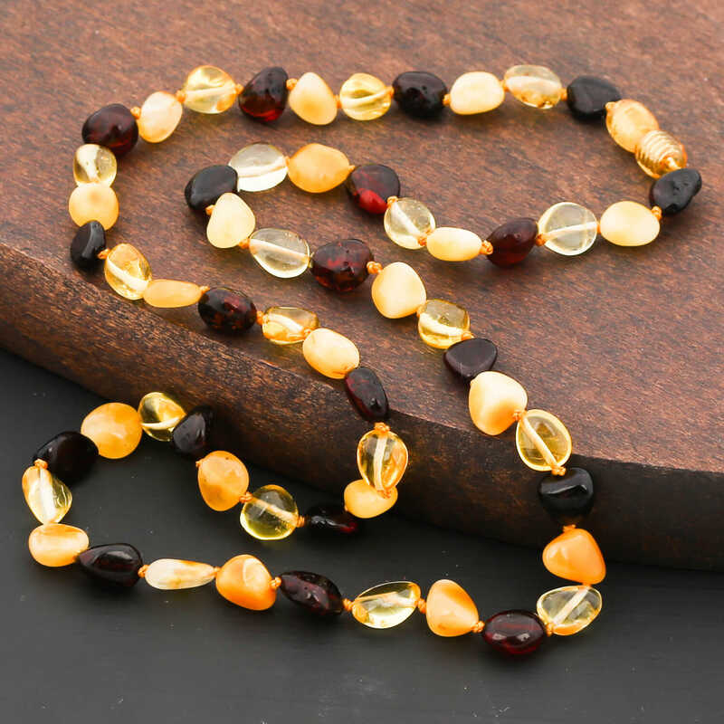 Yetişkin Damla Kehribar Kolye - Görsel 4