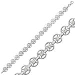 Gümüş Yuvarlak Su Yolu Bayan Bileklik