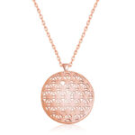 ​​Gümüş Rose Yaşam Çiçeği Kolye