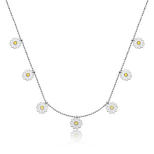 Gümüş Papatya Şans Kadın Kolye