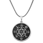 ​Gümüş Dört Halife İsimleri İşlemeli Kolye