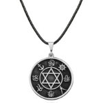 ​Gümüş Dört Halife İsimleri İşlemeli Kolye