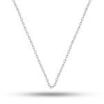 Gümüş 0.30 Mikron 45 Cm Forse Kadın Zincir