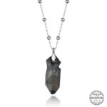 Swarovski Crystal Taşlı Top Zincir Gümüş Kadın Kolye