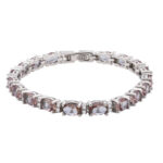 ​Gümüş Oval Zultanit Taşlı Kadın Bileklik