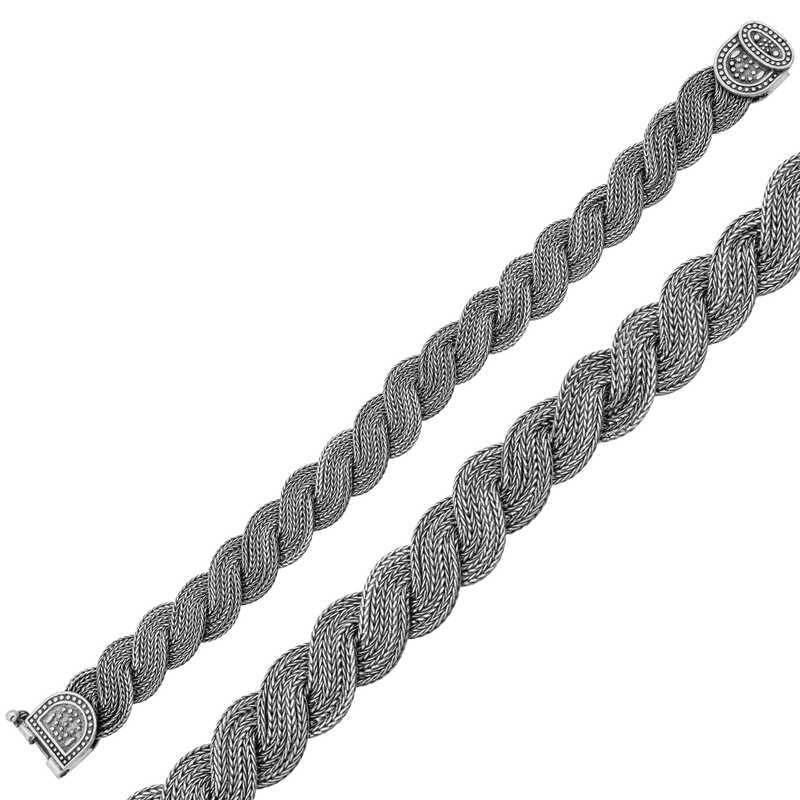 Gümüş Elişi Örgü Bileklik - Görsel 2