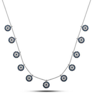 Gümüş Nazarlı Şans Kadın Kolye